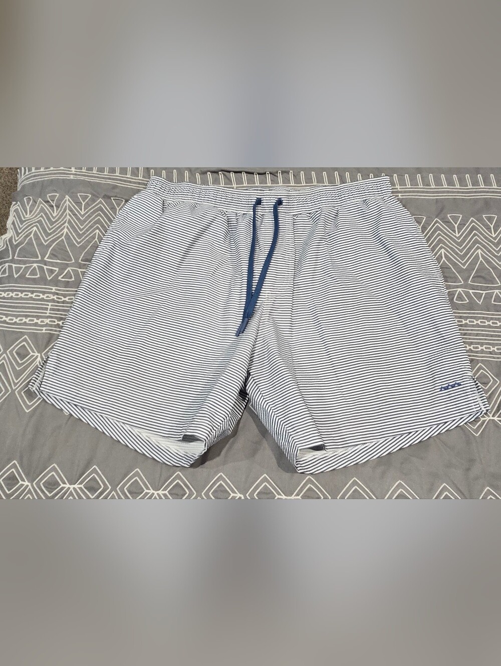Minnow Men's Harbor Stripe Boardie Shorts Size Large